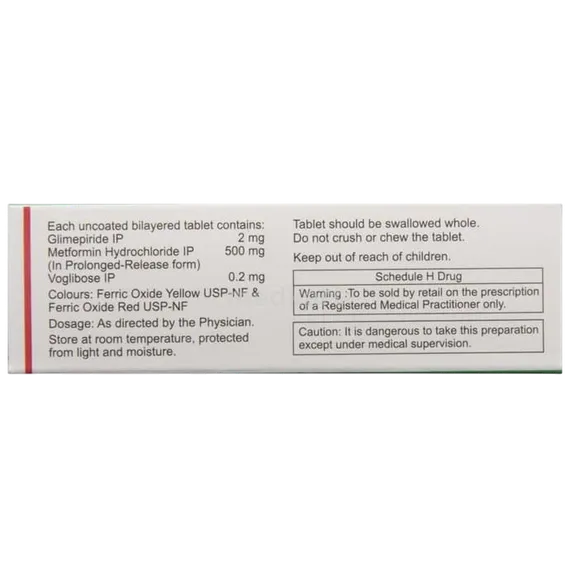 glyree mv 2mg tablet 10's